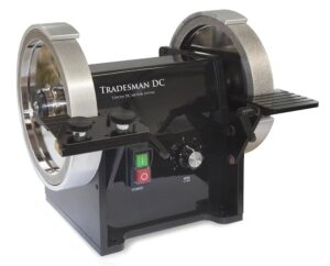Trautman Router Tradesman Woodturner – Includes Two 8″ Wheels (Choose Grit), One ...