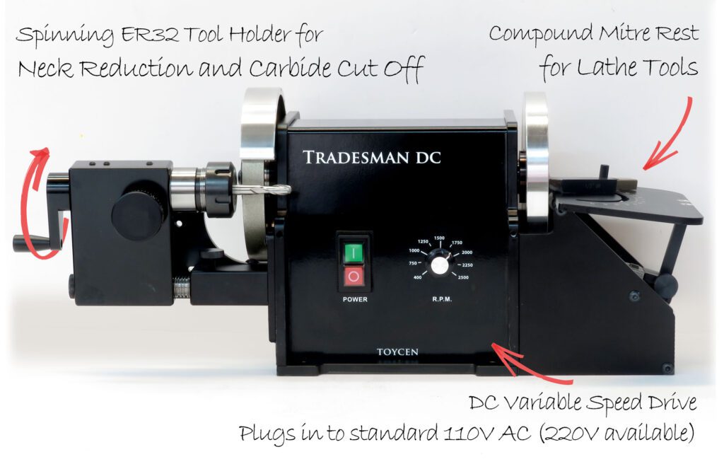 Tradesman Machinist Neck diameter reduction, carbide cut off, tool bit, lathe tools, inserts